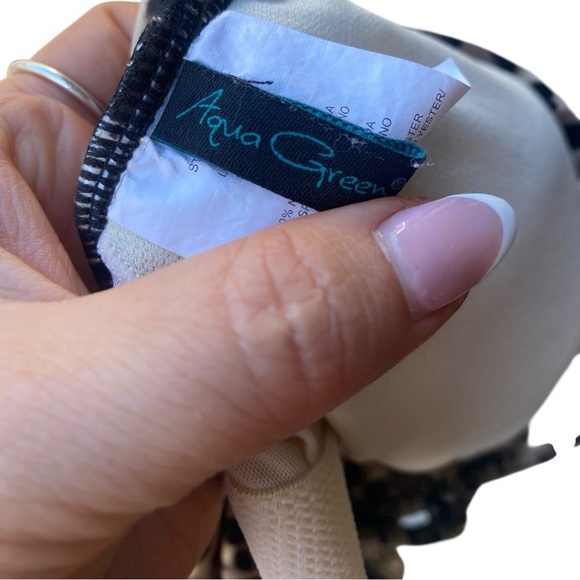 Aqua Green PLUS SIZE Leopard Swimsuit | Size:18 - Picture 5 of 10